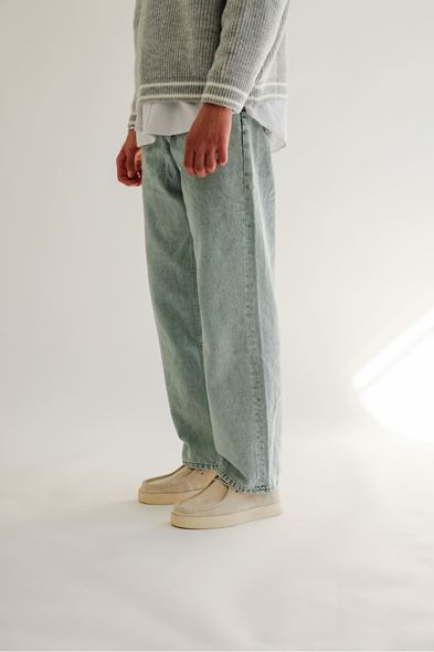 Horten Mavi Baggy Denim Pantolon